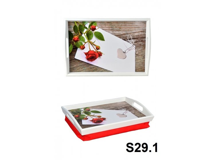 Поднос на подушке с ручками. Лето S29.1