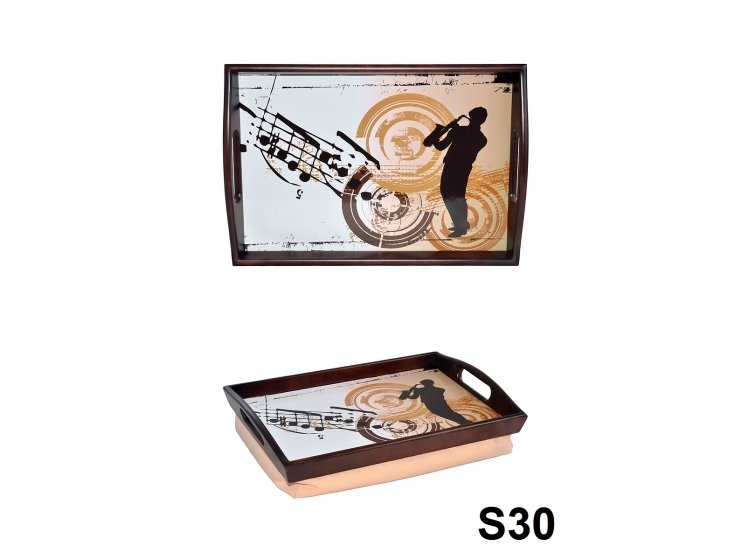 Поднос на подушке с ручками. Лето S30