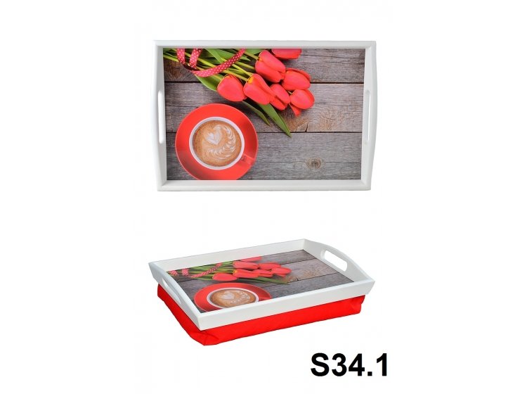 Поднос на подушке с ручками. Лето S34.1