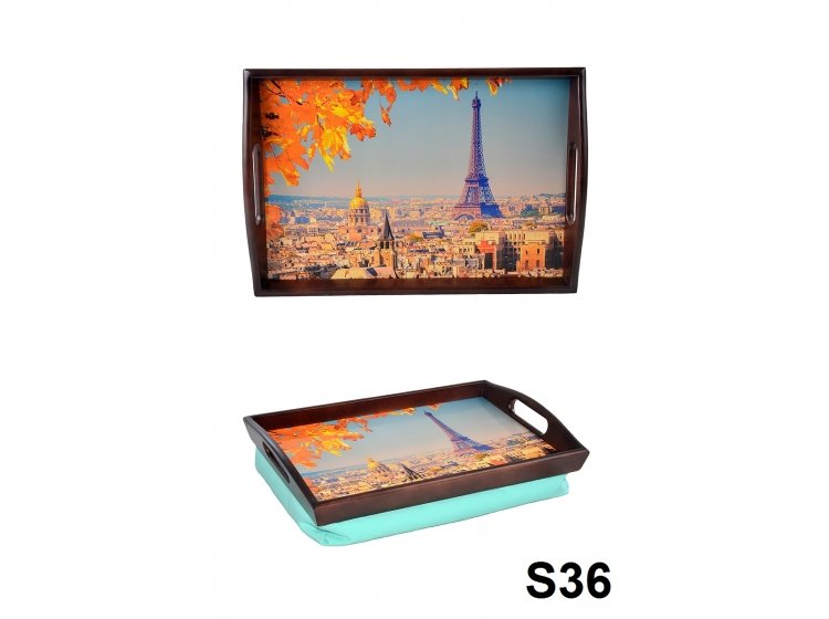 Поднос на подушке с ручками. Лето S36