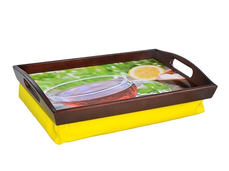 Поднос на подушке с ручками. Лето S41