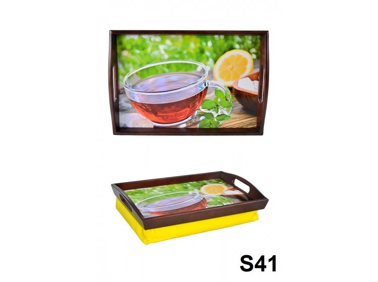 Поднос на подушке с ручками. Лето S41