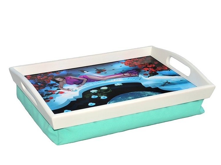 Поднос на подушке с ручками. Лето S48.1