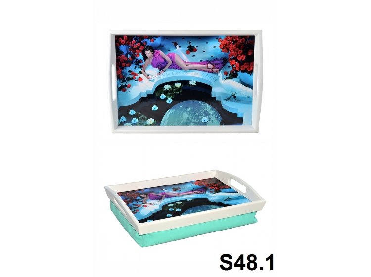 Поднос на подушке с ручками. Лето S48.1