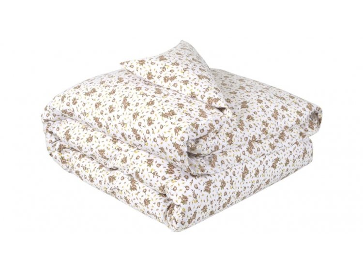 Пододеяльник Amour Paris. Ранфорс Laura бежевого цвета