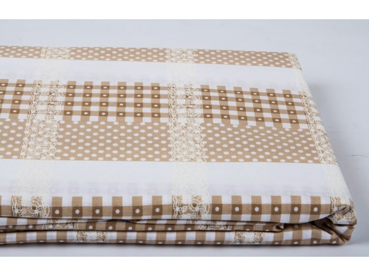 Пододеяльник Amour Paris. Ранфорс Vanessa бежевого цвета