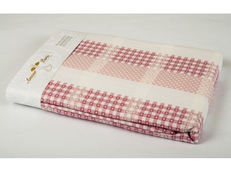 Пододеяльник Amour Paris. Ранфорс Vanessa розового цвета