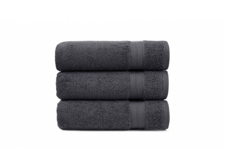 Рушник махровий Karaca Home. Charm Exclusive antrasit