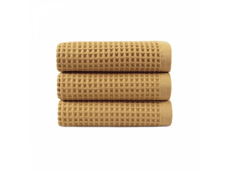 Полотенце вафельное Lotus Home. Waffle mustard