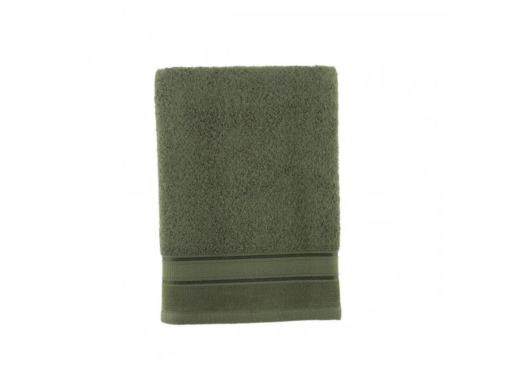 Полотенце махровое Arya. Жаккард Elena темно-зеленое