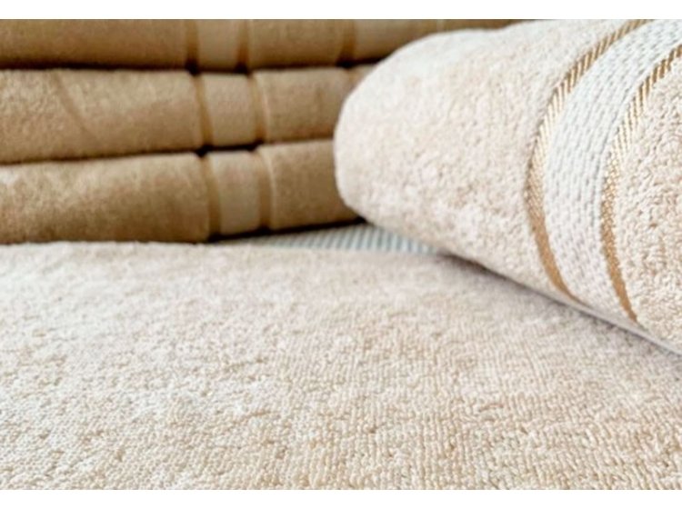 Полотенце махровое Fadolli Ricci. Узбекистан бежевое