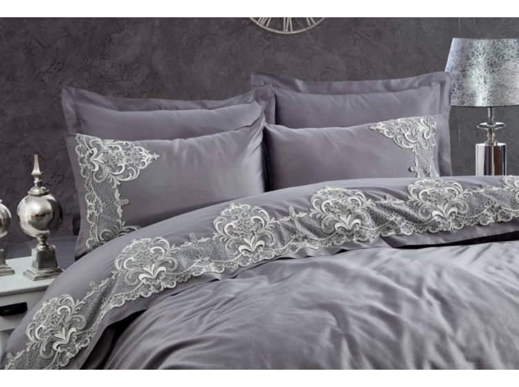 Постельное белье Dantela Vita. Valencia antrasit