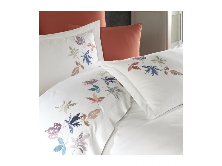Постельное белье Dantela Vita. Hazan beyaz с вышивкой