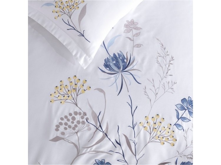 Постельное белье Dantela Vita. Nilufer beyaz с вышивкой