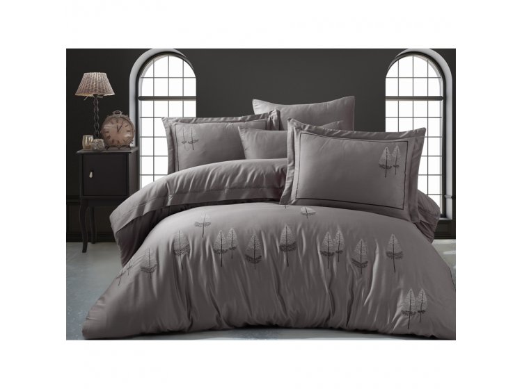Постельное белье Dantela Vita. Pamira antrasit цвета антрацит