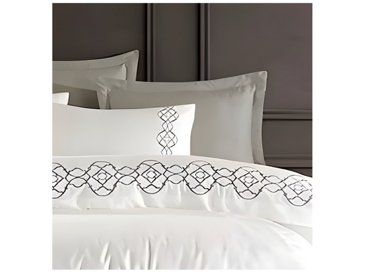 Постельное белье Dantela Vita. Victoria gri с вышивкой