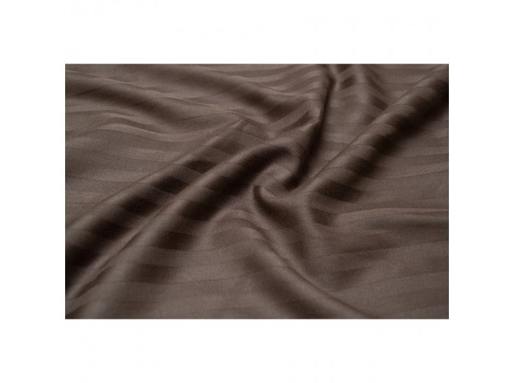 Постельное белье Lotus. Отель Сатин Страйп цвета кофе