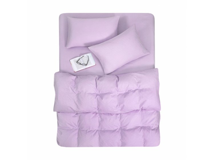 Постельное белье Lotus. Отель Сатин Страйп лилового цвета