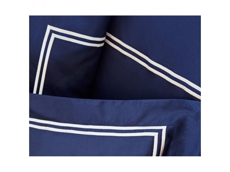 Постельное белье MieCasa. Сатин Milano lacivert-bej