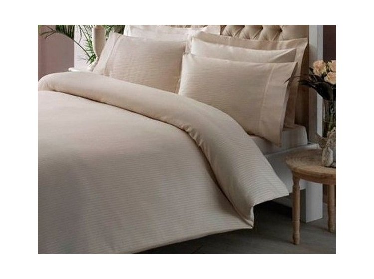 Постельное белье Tac. Premium Basic Stripe Cremе King Size