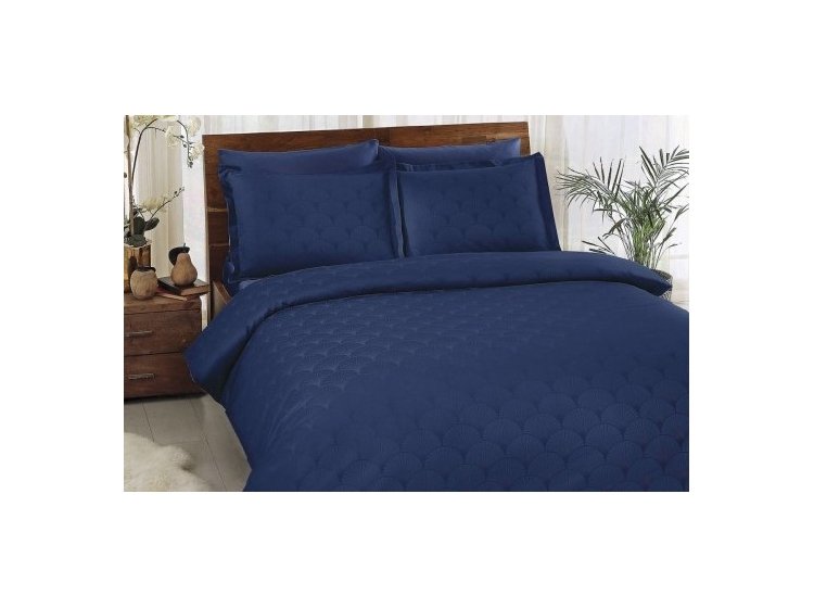 Постельное белье TAC. Жаккард Cross lacivert