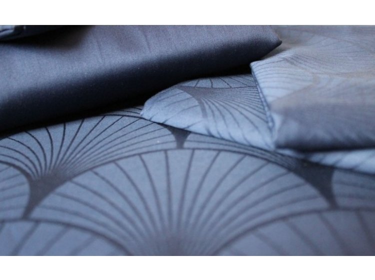 Постельное белье TAC. Жаккард Cross lacivert