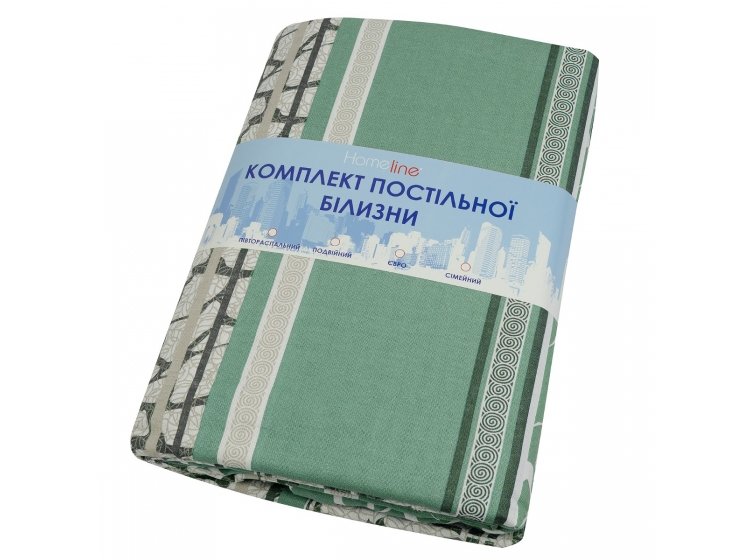 Постельное белье Home Line. Мармур зеленое 