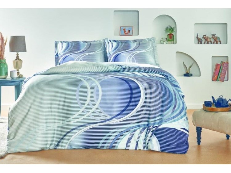 Постельное белье Tac. Satin Marino Blue