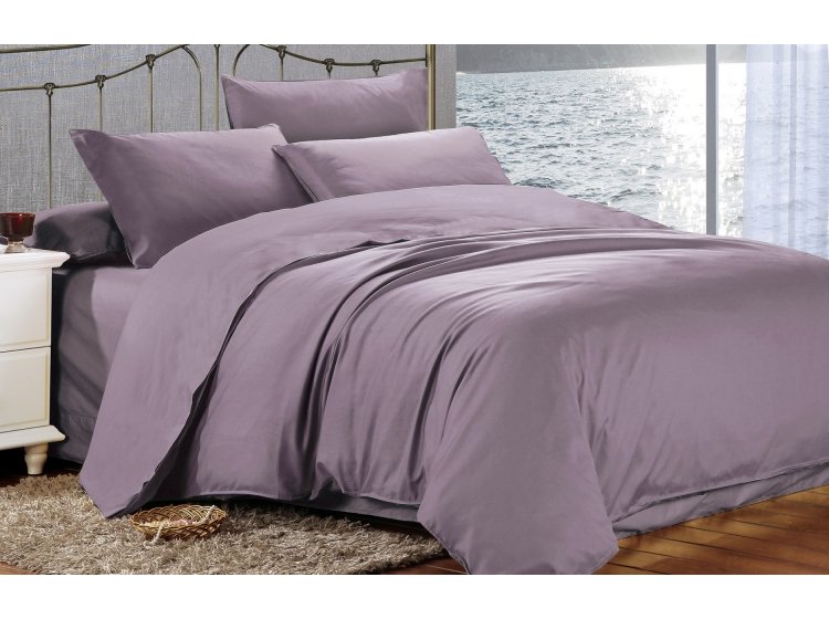Постельное белье Home Line. Сатин Фиолетовое