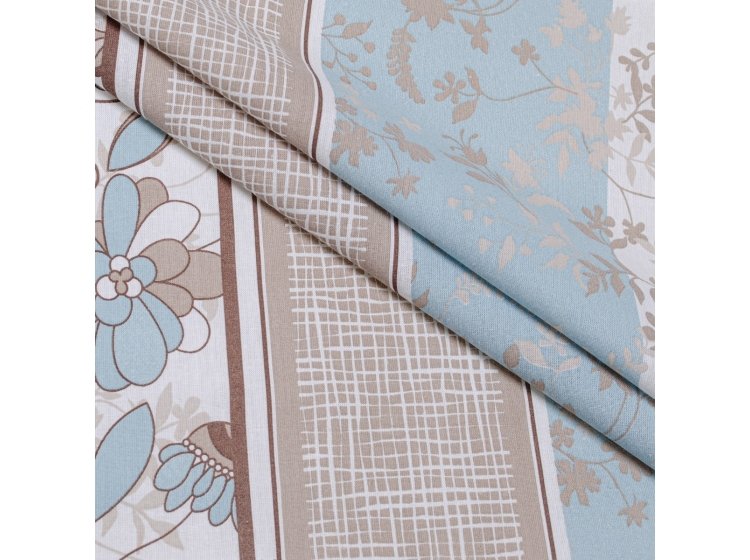 Постельное белье Home Line. Бязь Уют голубовато-бежевого цвета