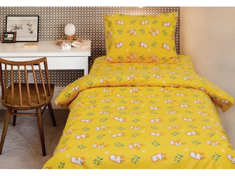 Подростковое постельное белье Viluta. Ранфорс 20122 желтое