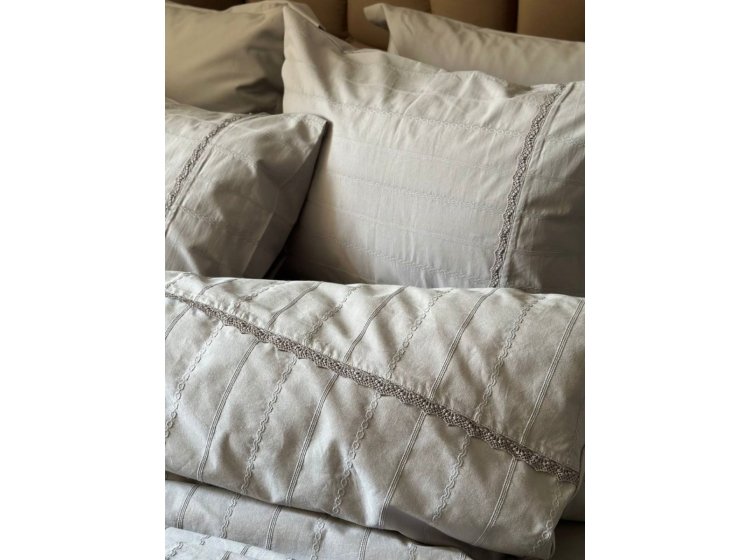 Постельное белье Saheser. Eco Cotton Jasmin gri jacquard