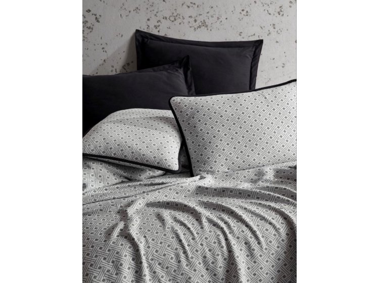 Постельное белье Saheser. Silvano black хлопок с пике