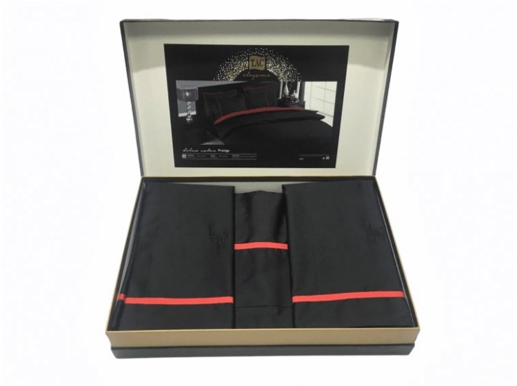 Постельное белье TAC. Сатин Deluxe Prestige Black