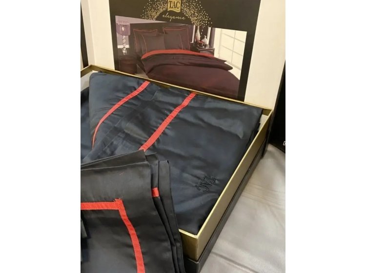 Постельное белье TAC. Сатин Deluxe Prestige Black