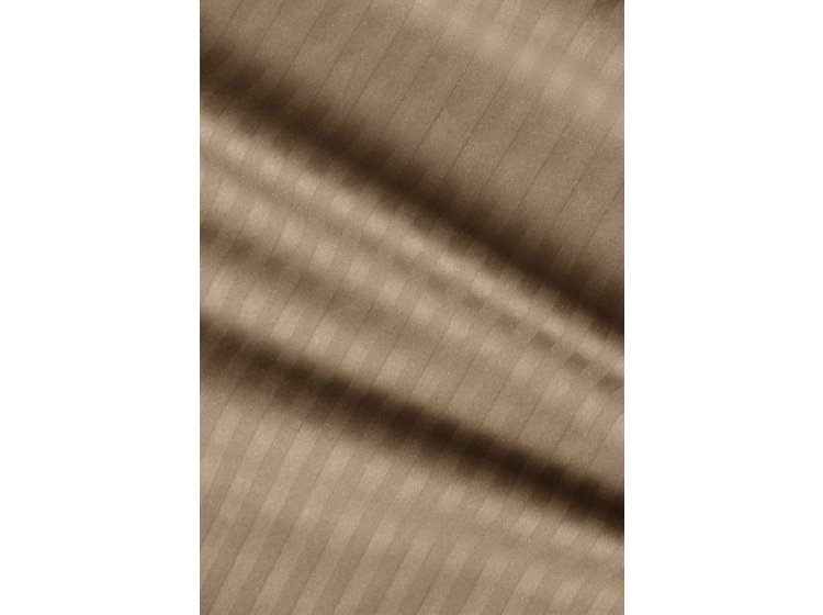 Простынь на резинке Lighthouse. Sateen stripe Brown