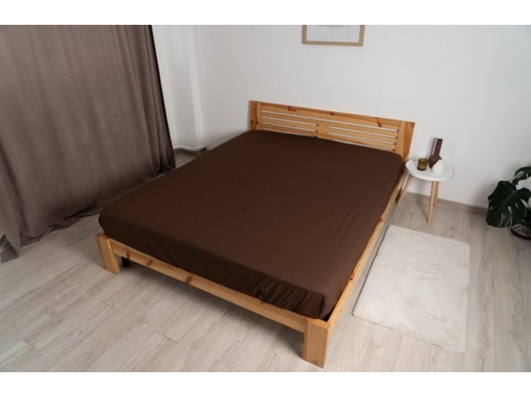 Простынь на резинке ТЕП. Какао