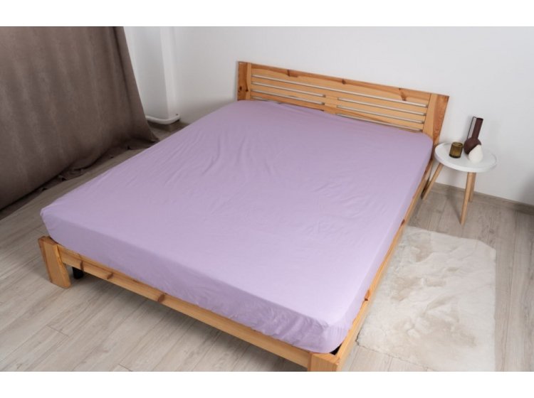 Простынь на резинке ТЕП. Лилового цвета