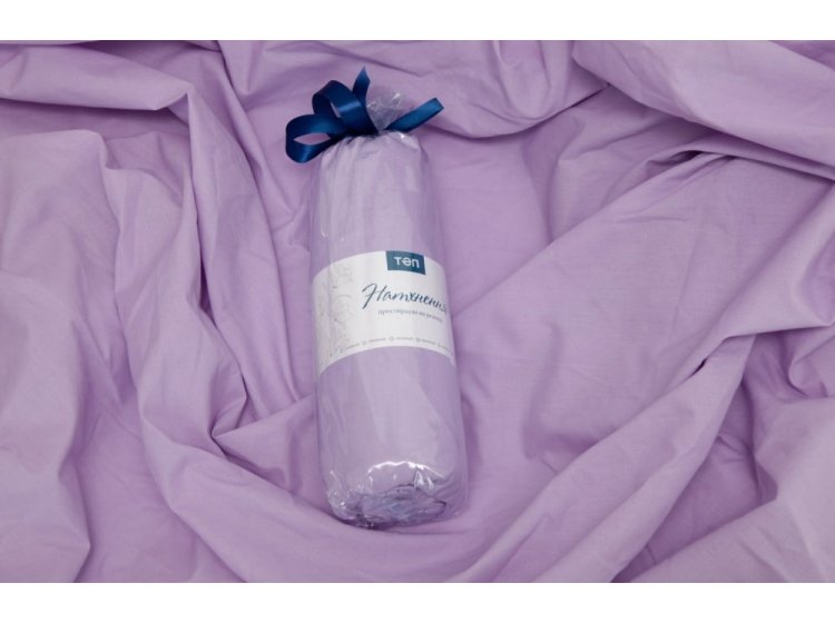 Простынь на резинке ТЕП. Лилового цвета