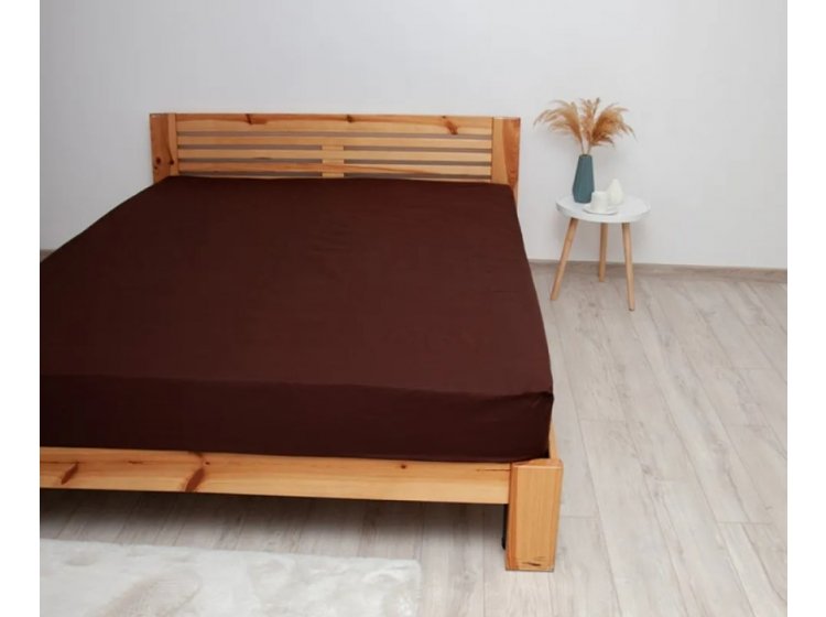 Простынь на резинке ТЕП. Шоколад