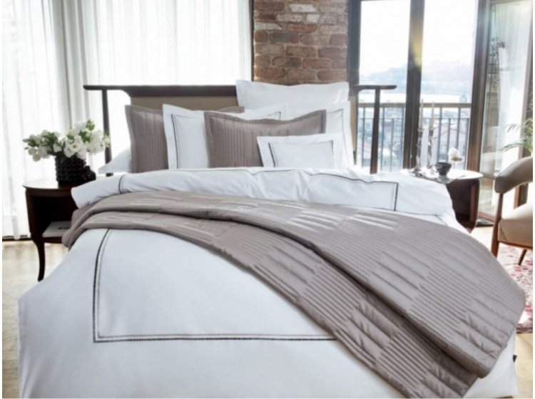 Постельное белье MieCasa. Сатин Houston antrasit-gri