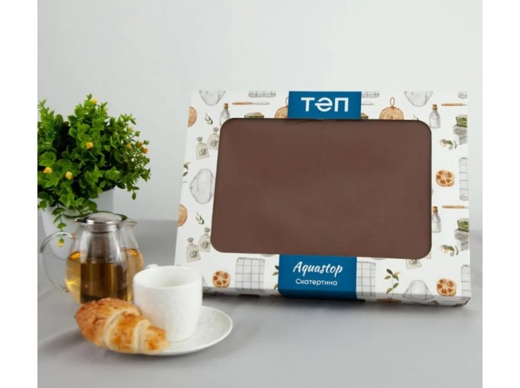 Скатерть ТЕП. Aquastop водоотталкивающая Brownie. Упаковка