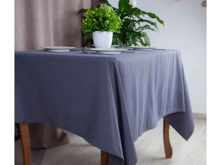 Скатерть ТЕП. Aquastop водоотталкивающая Dark Grey