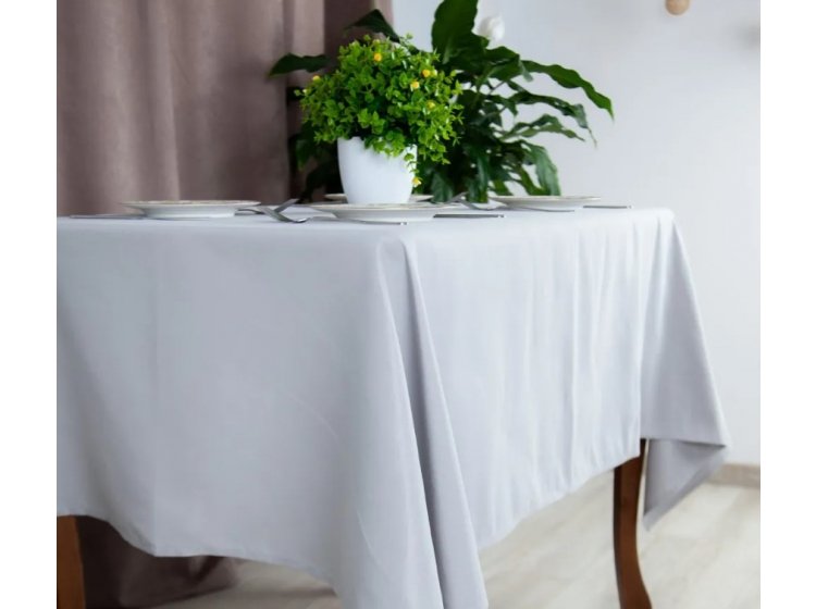 Скатерть ТЕП. Aquastop водоотталкивающая Light Grey