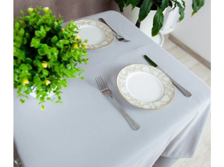 Скатерть ТЕП. Aquastop водоотталкивающая Light Grey