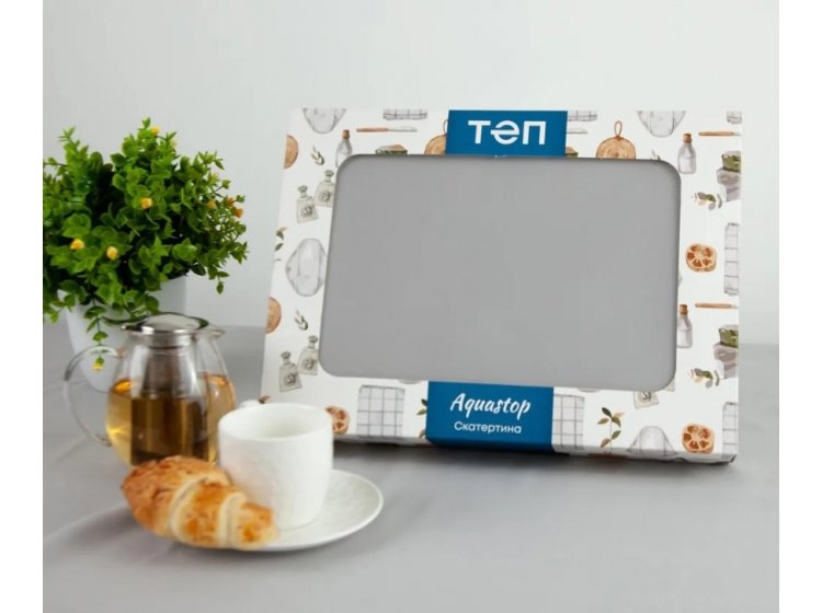 Скатерть ТЕП. Aquastop водоотталкивающая Light Grey. Упаковка