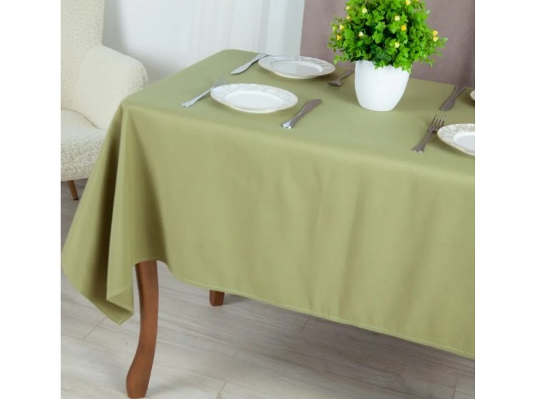 Скатерть ТЕП. Aquastop водоотталкивающая Olive