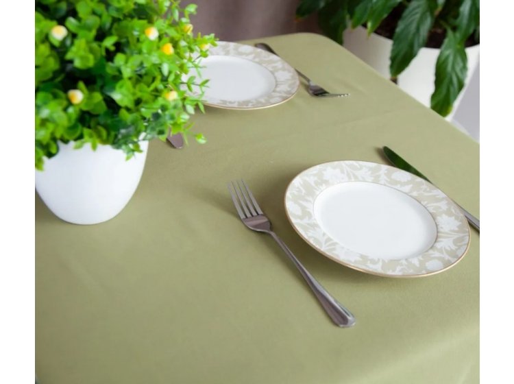 Скатерть ТЕП. Aquastop водоотталкивающая Olive