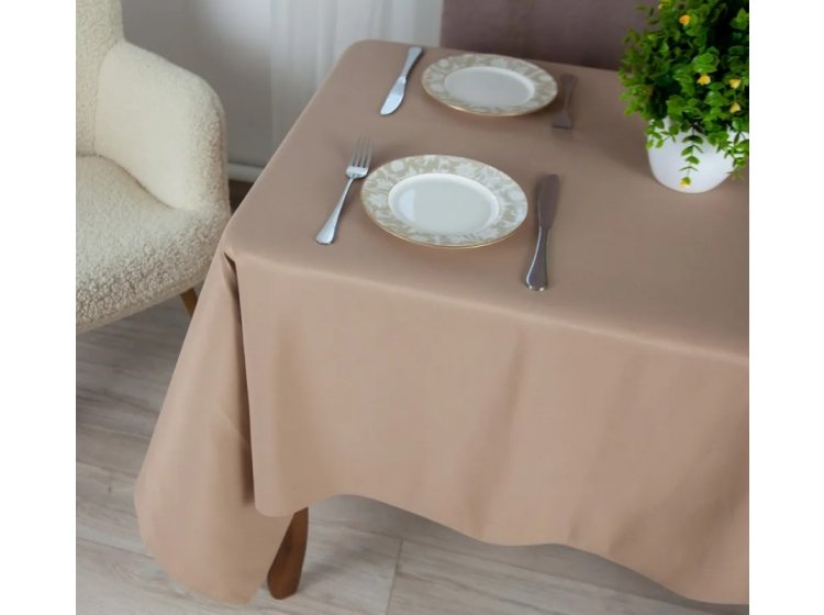 Скатерть ТЕП. Aquastop водоотталкивающая Sand