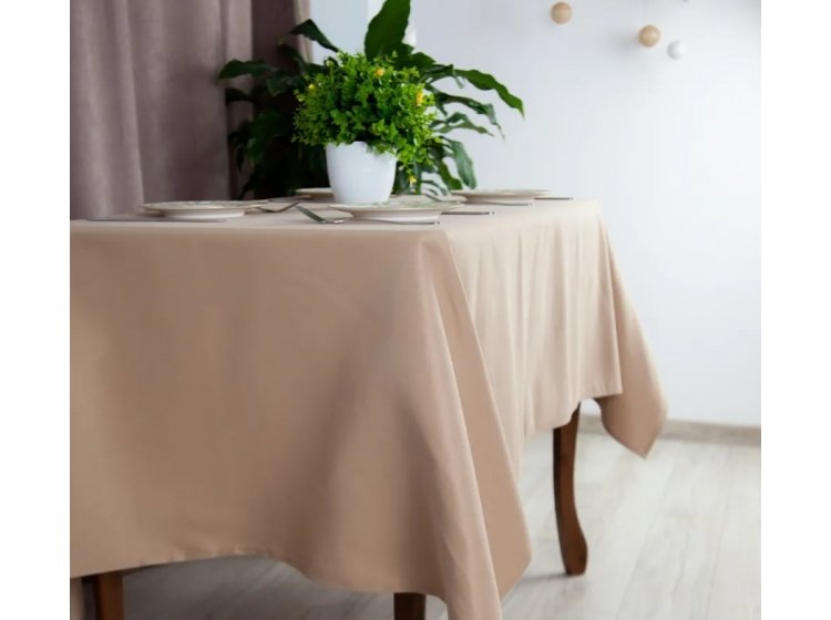 Скатерть ТЕП. Aquastop водоотталкивающая Sand